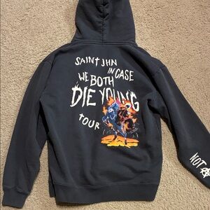 SAINT JHN In Case We Both Die Young World Tour Black Hoodie